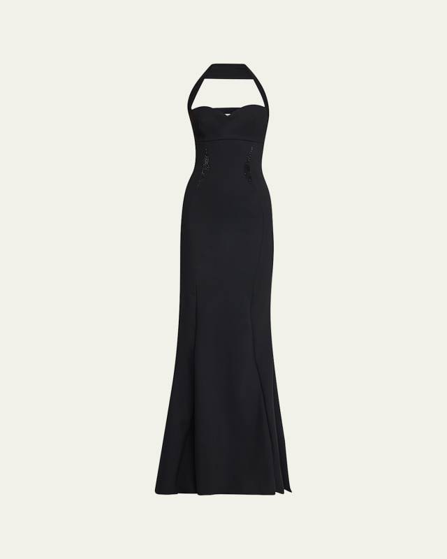 Aryas Rhinestone-Embellished Sweetheart Gown